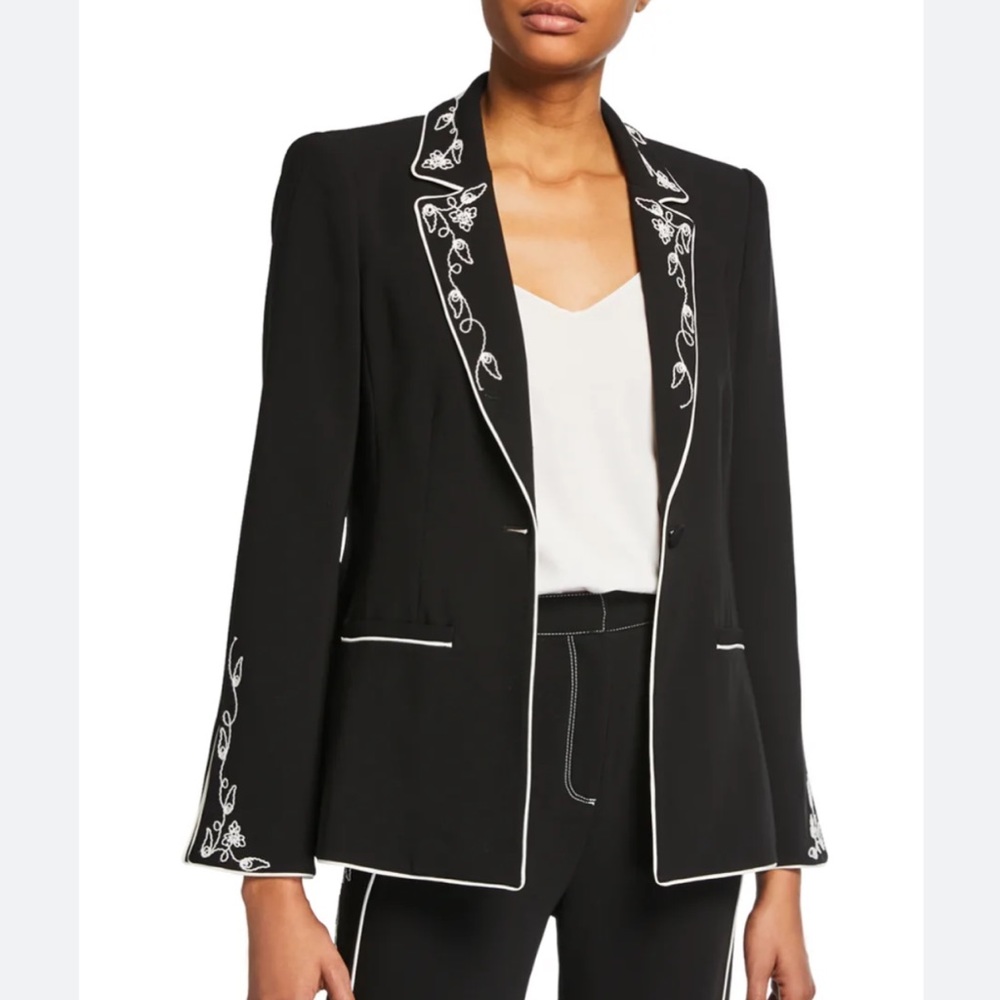 CINQ A SEPT Western Rumi Single-Button Blazer NWT Size 0